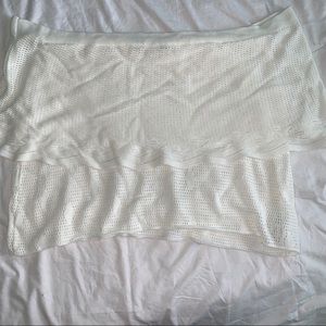 BOOHOO white sweater tube top